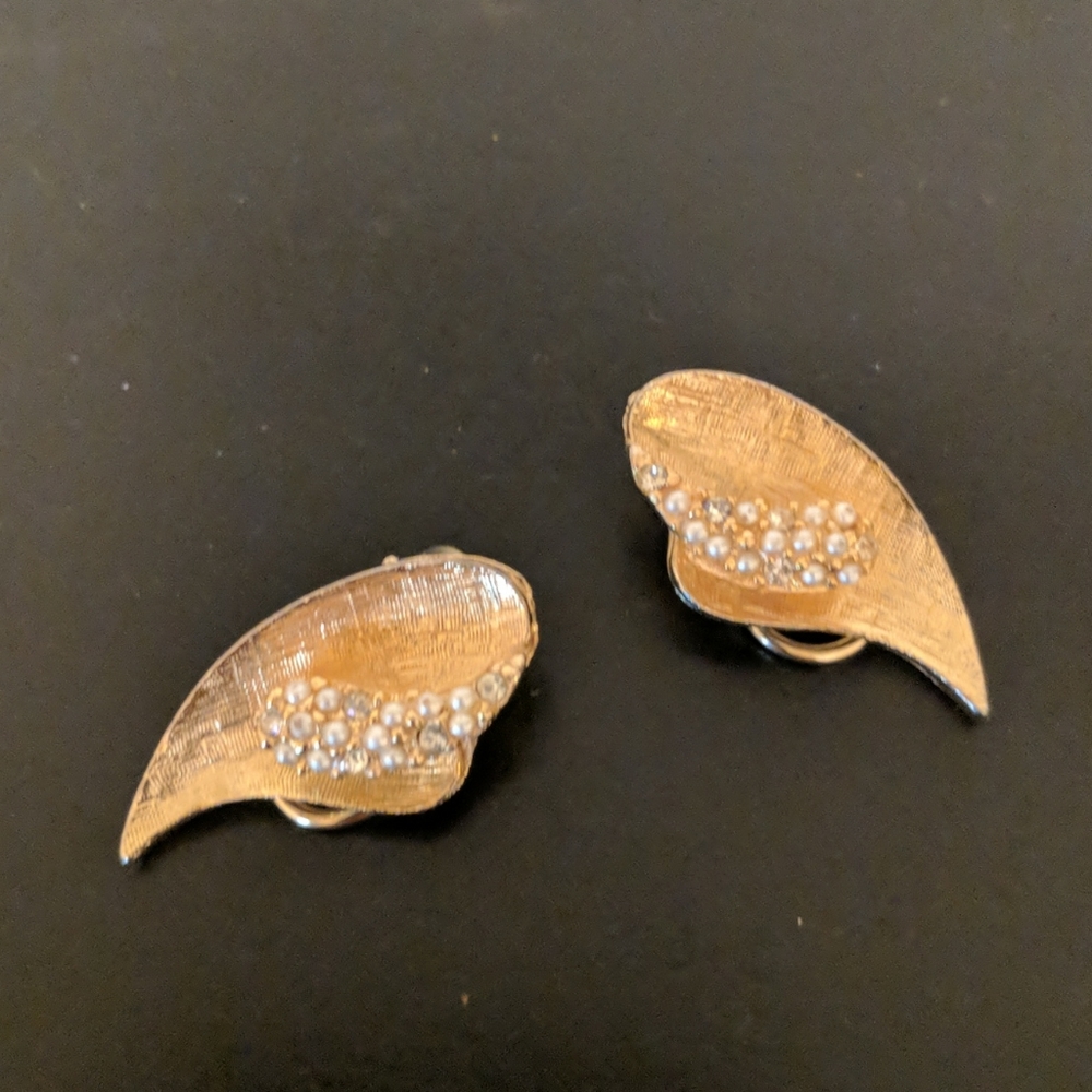 Vintage BSK clip-on earrings